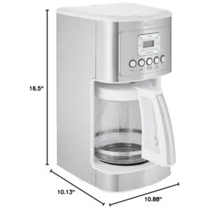 ECTQ2XASKCZ00B_5 jpg - Cafeteira Elétrica Programável, Branca, 110v, CUISINART DCC 3200W, Branco