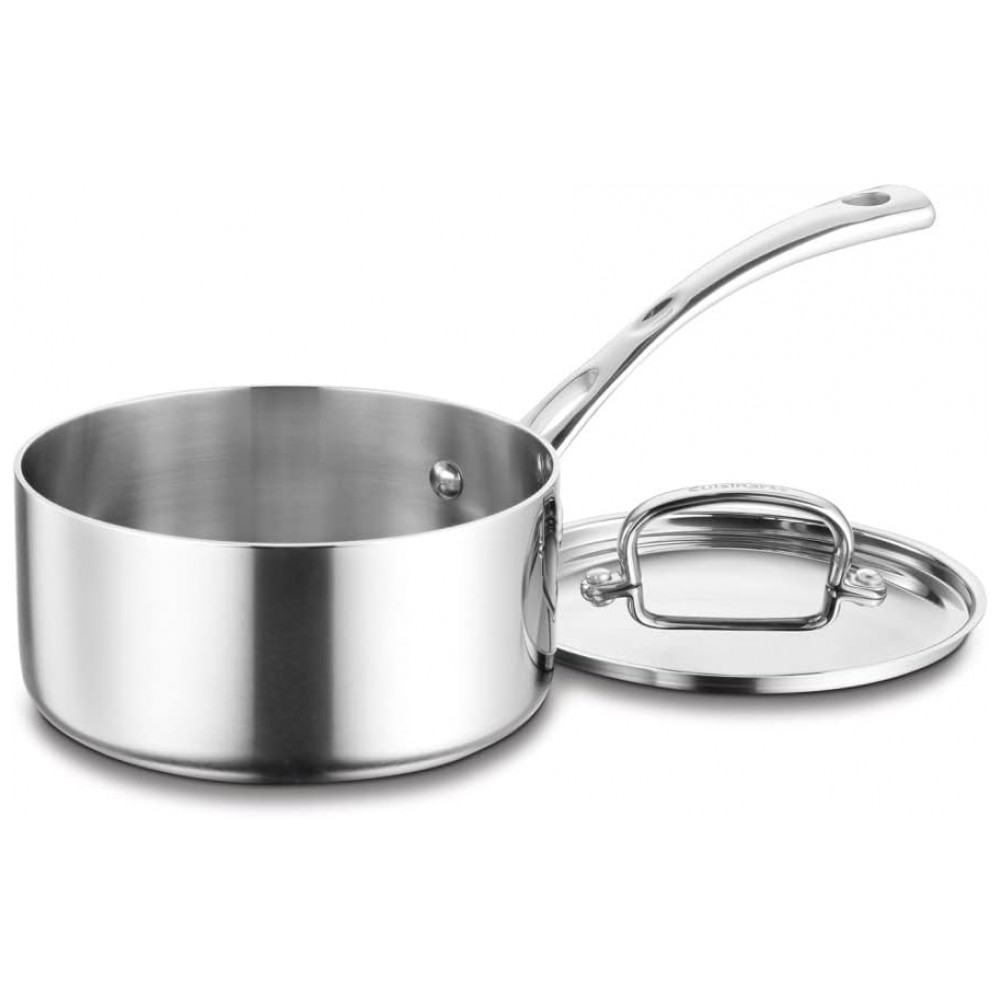 ECTQ4WYR2N800B_0 jpg - Panela com Tampa para Molhos 2 Litros em Aço Inoxidável Triplo, Cuisinart Classic