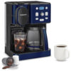 ECTQ5QX87DQC0B_0 jpg - Cafeteira Automática de 12 Xícaras com Jarra de Vidro, Bebida Quente e Gelada, 110V 1100W, Cuisinart, Azul