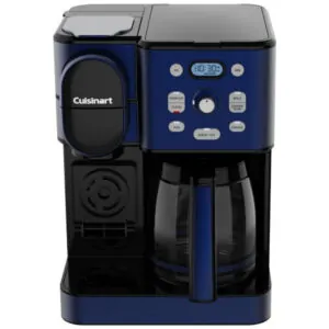ECTQ5QX87DQC0B_1 jpg - Cafeteira Automática de 12 Xícaras com Jarra de Vidro, Bebida Quente e Gelada, 110V 1100W, Cuisinart, Azul