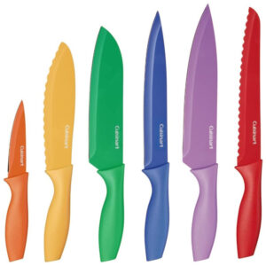 ECTQ6EE4QLF00B_0 jpg - Conjunto de facas de 12 peças Advantage Color Collection, multicolorido, CUISINART C55 01 12PCKS, Amarelo