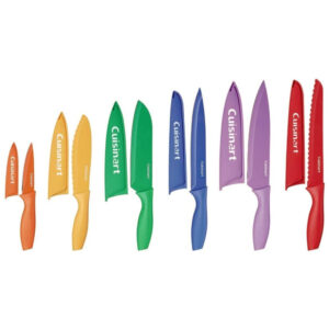 ECTQ6EE4QLF00B_1 jpg - Conjunto de facas de 12 peças Advantage Color Collection, multicolorido, CUISINART C55 01 12PCKS, Amarelo