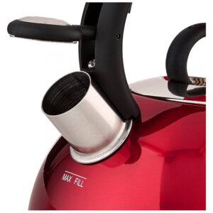 ECTQAGN2C4D00B_3-1 jpg - Chaleira Brilhante Em Aço Inoxidável Capacidade 2 Litros de Água Cor Metálico, CUISINART CTK S17MR, Vermelho