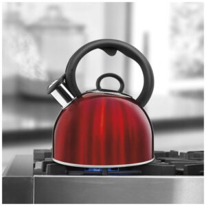 ECTQAGN2C4D00B_4-1 jpg - Chaleira Brilhante Em Aço Inoxidável Capacidade 2 Litros de Água Cor Metálico, CUISINART CTK S17MR, Vermelho