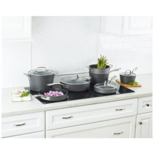 ECTQBPBY4H670B_5 jpg - Conjunto de Panelas e Frigideiras Antiaderentes 7 Peças, CUISINART 62I 11, Preto