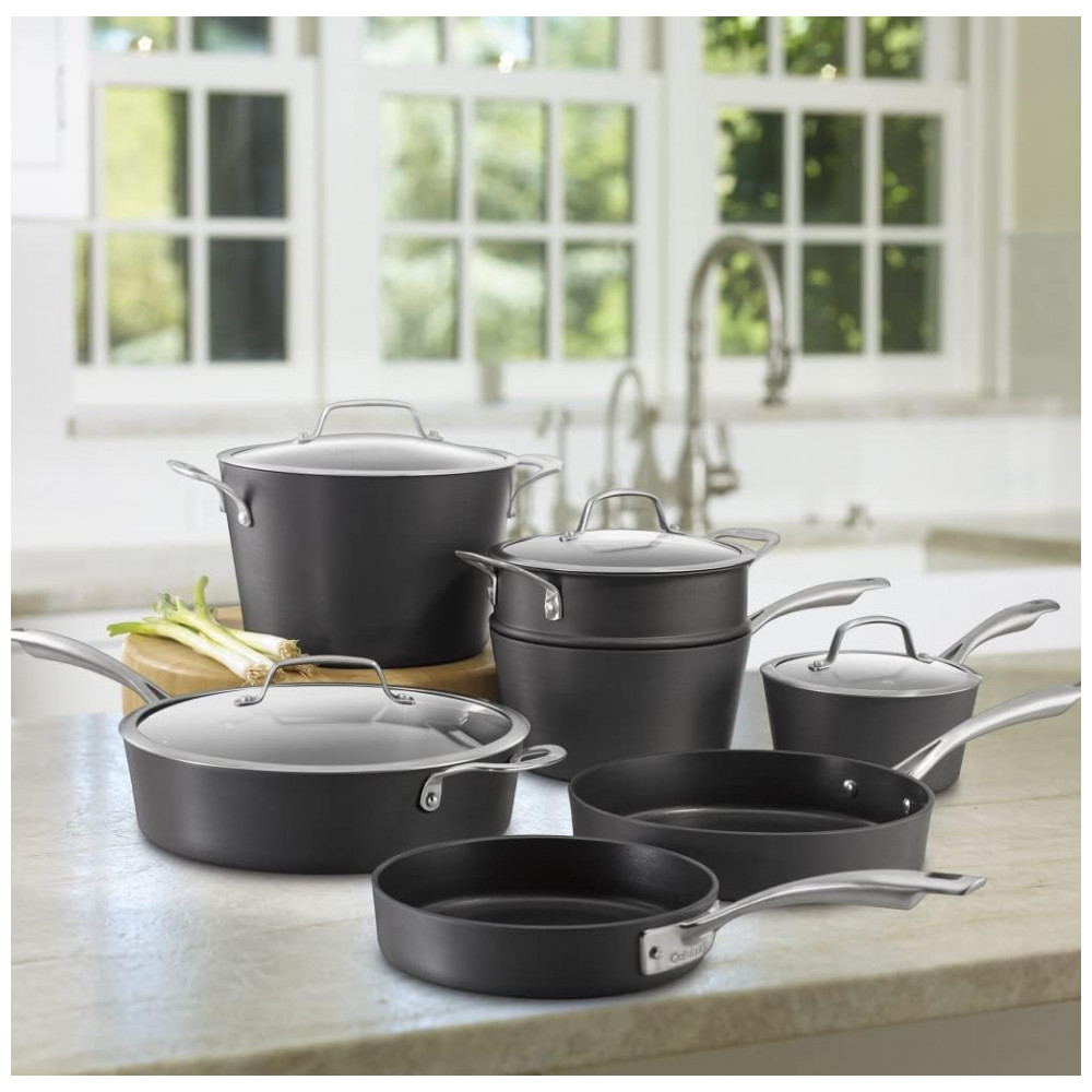 ECTQBPBY4H670B_6 jpg - Conjunto de Panelas e Frigideiras Antiaderentes 7 Peças, CUISINART 62I 11, Preto