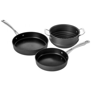 ECTQBPBY4H670B_9 jpg - Conjunto de Panelas e Frigideiras Antiaderentes 7 Peças, CUISINART 62I 11, Preto