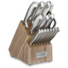 ECTQC1G2DTS70B_0 jpg - Conjunto de Facas com Afiador Embutido e Bloco de Bancada 17 Peças, CUISINART C77SSH 17P, Prateado