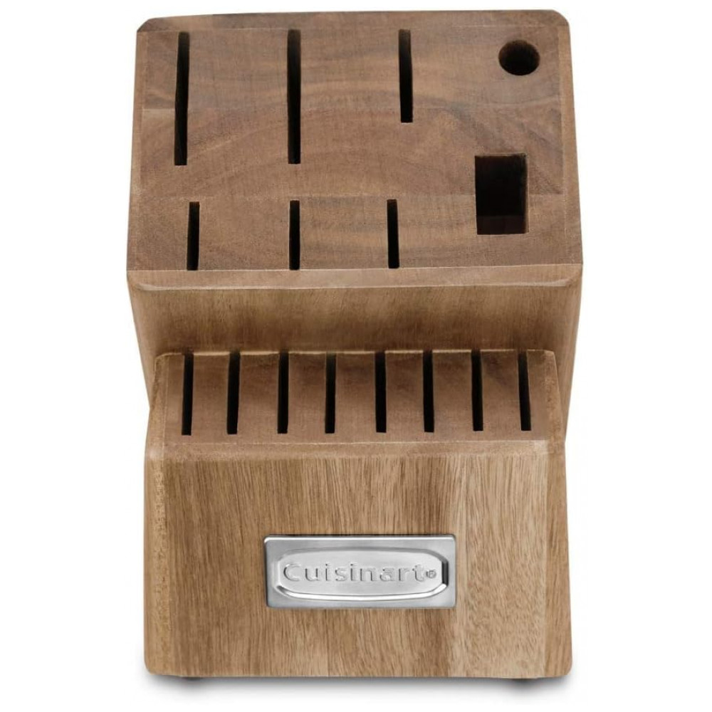 ECTQC1G2DTS70B_3 jpg - Conjunto de Facas com Afiador Embutido e Bloco de Bancada 17 Peças, CUISINART C77SSH 17P, Prateado