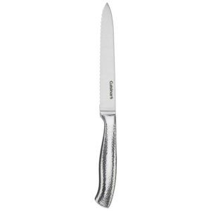 ECTQC1G2DTS70B_7 jpg - Conjunto de Facas com Afiador Embutido e Bloco de Bancada 17 Peças, CUISINART C77SSH 17P, Prateado