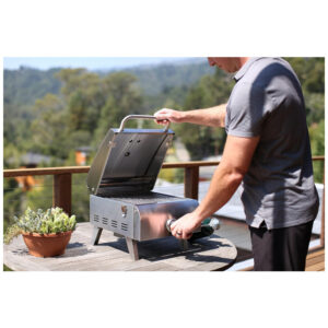 ECTQDBNLY6770B_1 jpg - Churrasqueira e Grill a Gás, Profissional de Cozinha, 110v, CUISINART CGG 608, Prateado