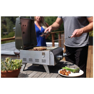 ECTQDBNLY6770B_3 jpg - Churrasqueira e Grill a Gás, Profissional de Cozinha, 110v, CUISINART CGG 608, Prateado