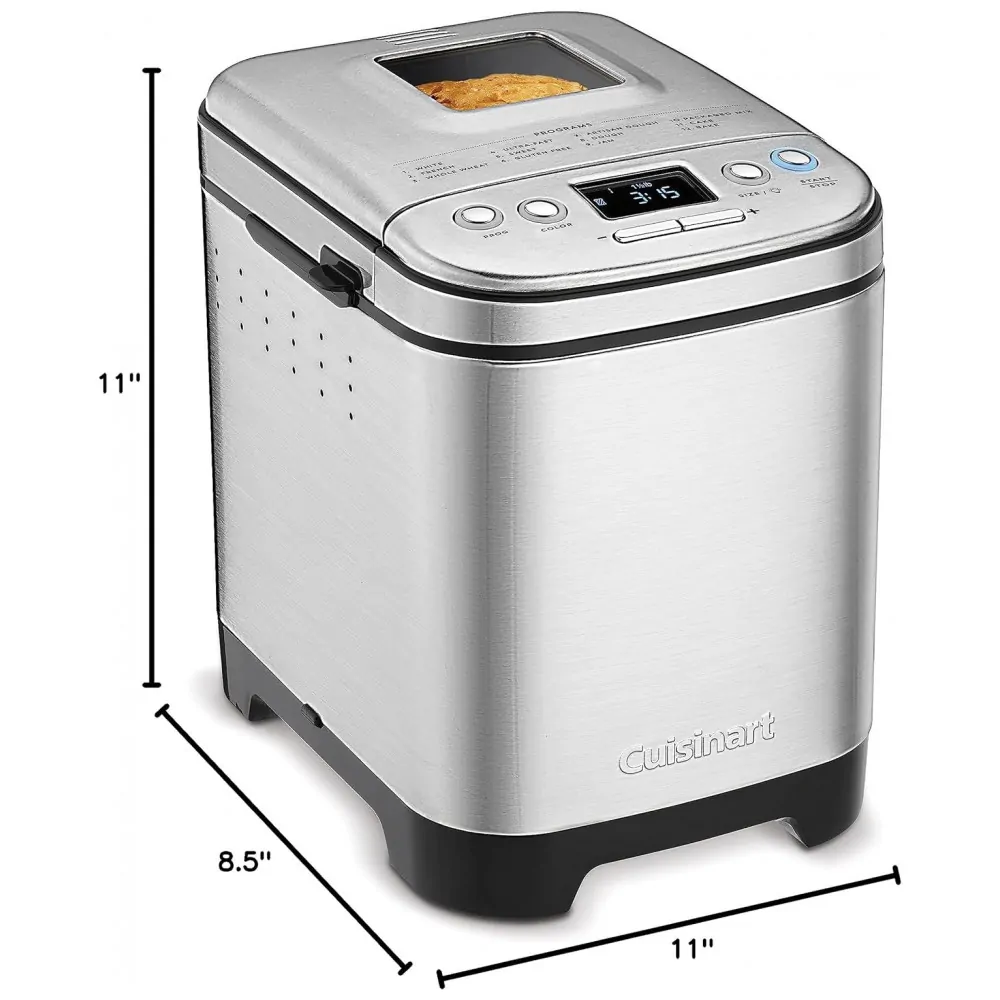 ECTQHH5X28F70B_7 jpg - Panificadora Automática com 12 Modos, 110v, CUISINART CBK 110C, Prateado