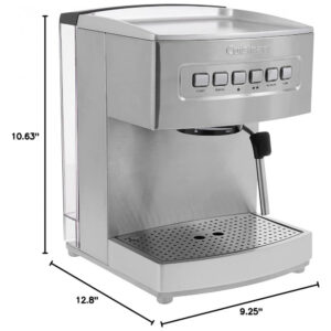 ECTQK5SP3O000B_6 jpg - Cafeteira Elétrica Programável Expresso Programável, Aço Inox, 15 Bar, 110v, CUISINART EM 200NP1, Prateado