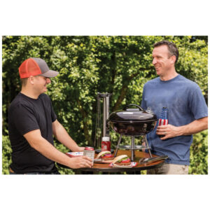 ECTQKQ0A85B00B_10-1 jpg - Churrasqueira á Carvão portátil, para 5 pessoas, preta, CUISINART CCG190, Preto