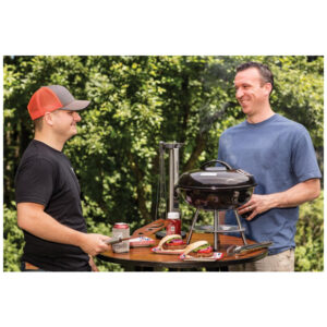 ECTQKQ0A85B00B_2-1 jpg - Churrasqueira á Carvão portátil, para 5 pessoas, preta, CUISINART CCG190, Preto