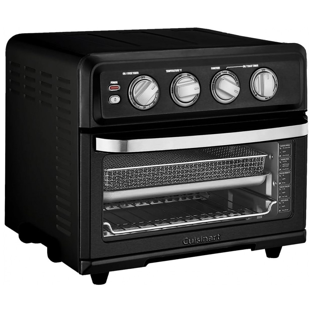 ECTQKQRSFJMC0B_1 jpg - Forno Elétrico de Bancada 2 em 1 com Função de Assar e Grelhar, Aço Inox, 110V Cuisinart TOA 70, Preto