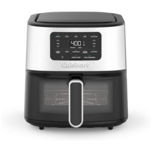 ECTQL3TP8FYB0B_0 jpg - Air Fryer 5,68 Litros com 5 Predefinições e Controle Digital, Cuisinart AIR 200, 110V 1800W, Preta