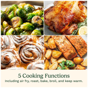 ECTQL3TP8FYB0B_4 jpg - Air Fryer 5,68 Litros com 5 Predefinições e Controle Digital, Cuisinart AIR 200, 110V 1800W, Preta