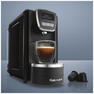 ECTQM5LD4F480B_1 jpg - Cafeteira Elétrica Expresso 19 Bar com Tela LCD, 110v, CUISINART EM 15, Preto