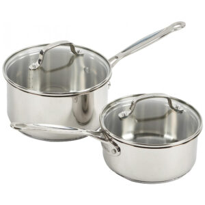 ECTQMXS50H500B_4 jpg - Conjunto de Panelas e Frigideiras de Aço Inoxidável, 11 Peças, CUISINART 77 11G, Prateado