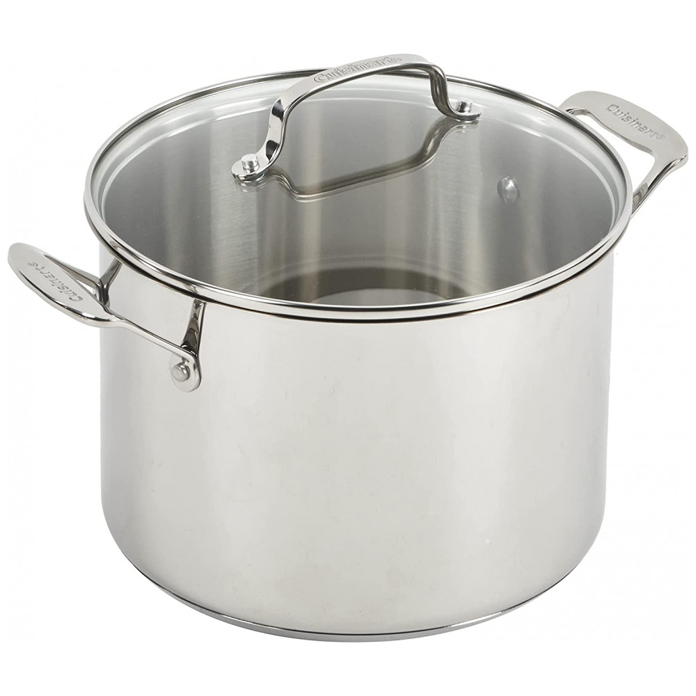 ECTQMXS50H500B_5 jpg - Conjunto de Panelas e Frigideiras de Aço Inoxidável, 11 Peças, CUISINART 77 11G, Prateado