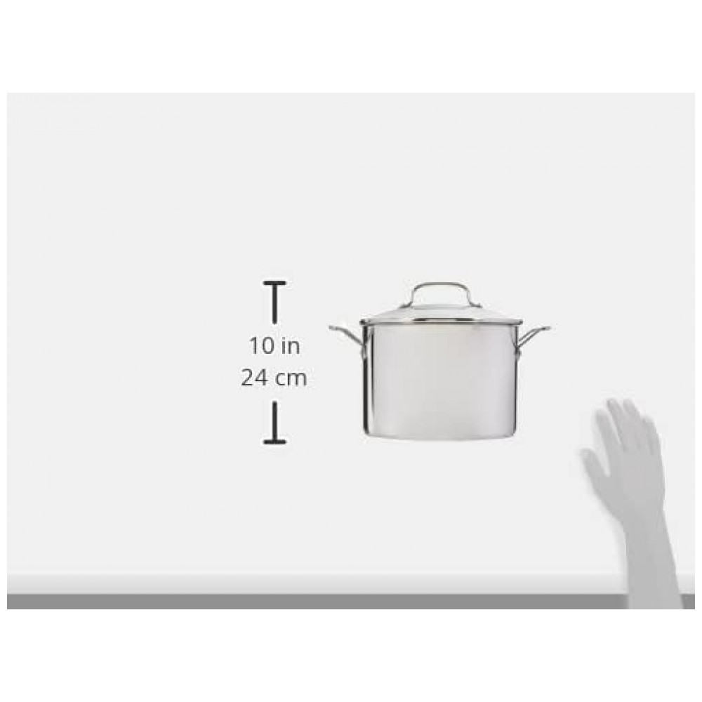 ECTQMXS50H500B_6 jpg - Conjunto de Panelas e Frigideiras de Aço Inoxidável, 11 Peças, CUISINART 77 11G, Prateado