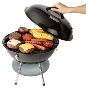 ECTQPZK9QRV80B_4 jpg - Churrasqueira a Carvão Portátil, Serve até 5 Pessoas, CUISINART CCG 216, Preto