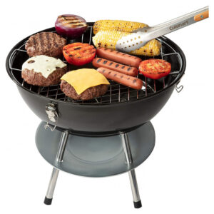 ECTQPZK9QRV80B_6 jpg - Churrasqueira a Carvão Portátil, Serve até 5 Pessoas, CUISINART CCG 216, Preto