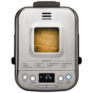 ECTQRDF4V8C70B_8 jpg - Panificadora Automática Cuisinart, 12 Programas, 3 Cores Pão, Prata 110V