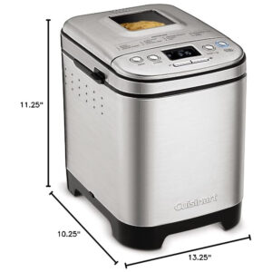ECTQRDF4V8C70B_9 jpg - Panificadora Automática Cuisinart, 12 Programas, 3 Cores Pão, Prata 110V