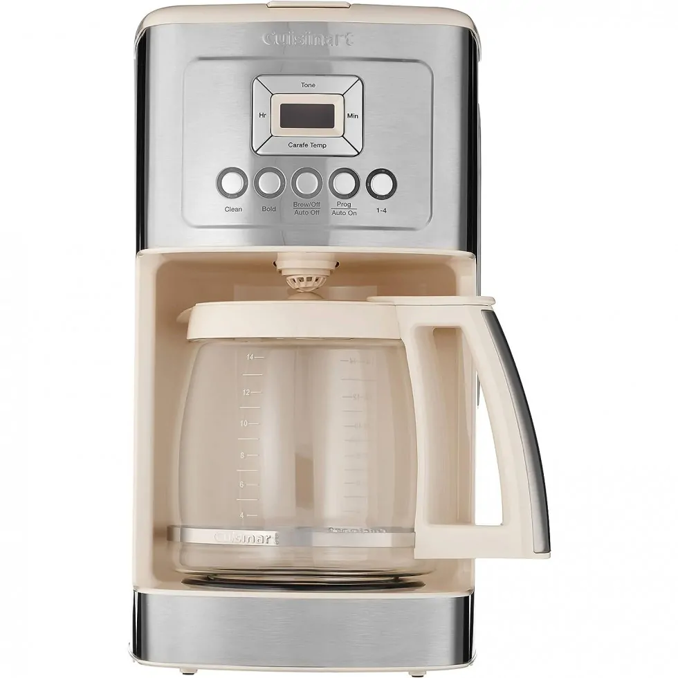 ECTQRF1NR1K80B_0 jpg - Cuisinart Cafeteira programável DCC 3200, Jarra de Vidro, 14 xícaras, Creme 110V