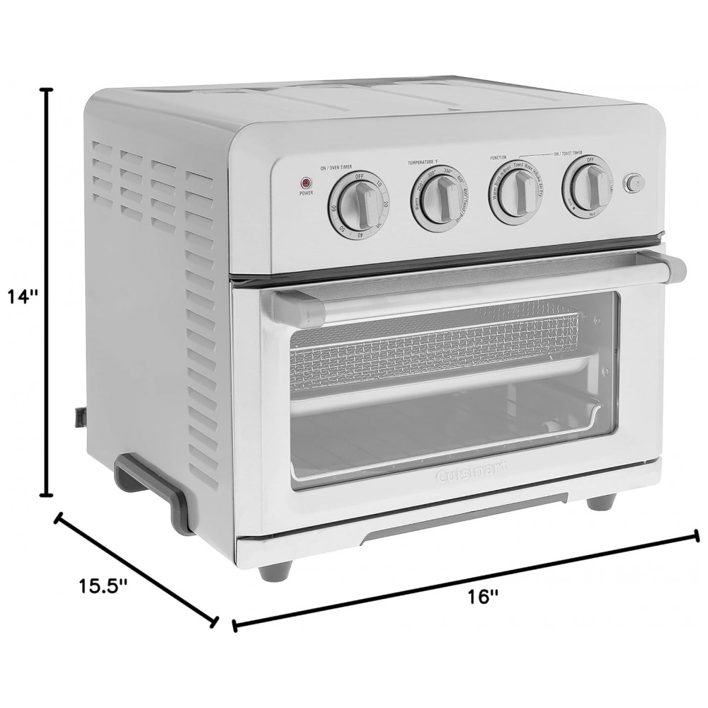 ECTQTCC8GGT80B_5 jpg - Fritadeira Elétrica AirFryer com Temperatura Ajustável e Temporizador, 110V 1800W, Cuisinart CTOA122, Prata