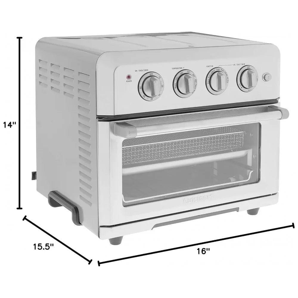 ECTQTCC8GGT80B_5 jpg - Fritadeira Elétrica AirFryer com Temperatura Ajustável e Temporizador, 110V 1800W, Cuisinart CTOA122, Prata