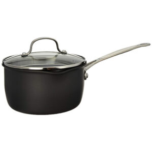 ECTQUMA4PE000B_0 jpg - Panela Antiaderente com Tampa, 2 Litros, Aço Anodizado, Cuisinart Chefs Classic
