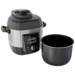ECTQV8MGV3180B_2-1 jpg - Panela de Pressão 12 em 1 Capacidade 5.6 L, 15 PSI, Aço Inoxidável, CUISINART CPC 900, Cinza