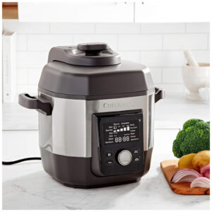 ECTQV8MGV3180B_5-1 jpg - Panela de Pressão 12 em 1 Capacidade 5.6 L, 15 PSI, Aço Inoxidável, CUISINART CPC 900, Cinza