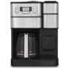 ECTQXS9RYGM80B_0 jpg - Cafeteira Elétrica Automática 2 em 1 Capacidade 1.1L, CUISINART SS GB1, Prateado