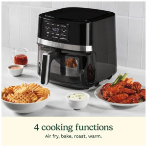 ECTQXV7TV89D0B_1 jpg - Air Fryer 4,20 Litros com 4 Programas, Cesta e Peças Laváveis, 110V 1600W, Cuisinart Air 160, Preta