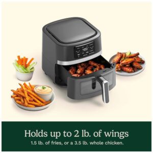 ECTQXV7TV89D0B_2 jpg - Air Fryer 4,20 Litros com 4 Programas, Cesta e Peças Laváveis, 110V 1600W, Cuisinart Air 160, Preta
