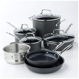 ECTQYAT50H500B_2 jpg - Conjunto de Panelas e Frigideiras Antiaderentes, Peças, CUISINART 66 11, Preto