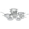 ECTQYUF82W900B_0 jpg - Conjunto de Panelas de Aço Inoxidável Francês Clássico, Peças, CUISINART FCT 13, Prateado