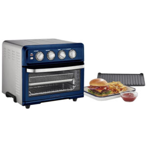 ECTQ46S2NKHC0B_2 jpg - Forno Elétrico de Bancada 2 em 1 com Função de Assar e Grelhar, Aço Inox, 110V Cuisinart TOA 70NV, Azul