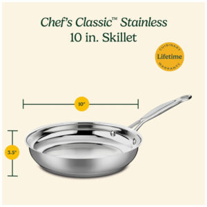 ECTQF6MC80000B_4 jpg - Frigideira em Aço Inoxidável de 25 cm, Cuisinart Chef s Classic 722 24, Prata