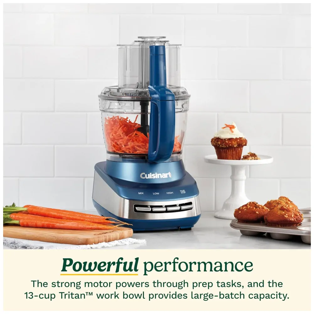 ECTQK6G449R90B_1 jpg - Processador de Alimentos Compacto 3.2L Aço Inox, 110v, CUISINART FP 130MB, Azul