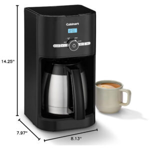ECTQKM374L690B_5 jpg - Cafeteira Elétrica Programável Reservatório 1.8L com Tela LCD, 110v, CUISINART DCC 1170BK, Preto