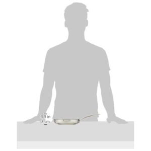 ECTQU4P82W900B_4 jpg - Frigideira em Aço Inoxidável Antiaderente de 20 cm, Compatível com Fogão a Gás, Elétrico e Indução, Cuisinart MultiClad Pro