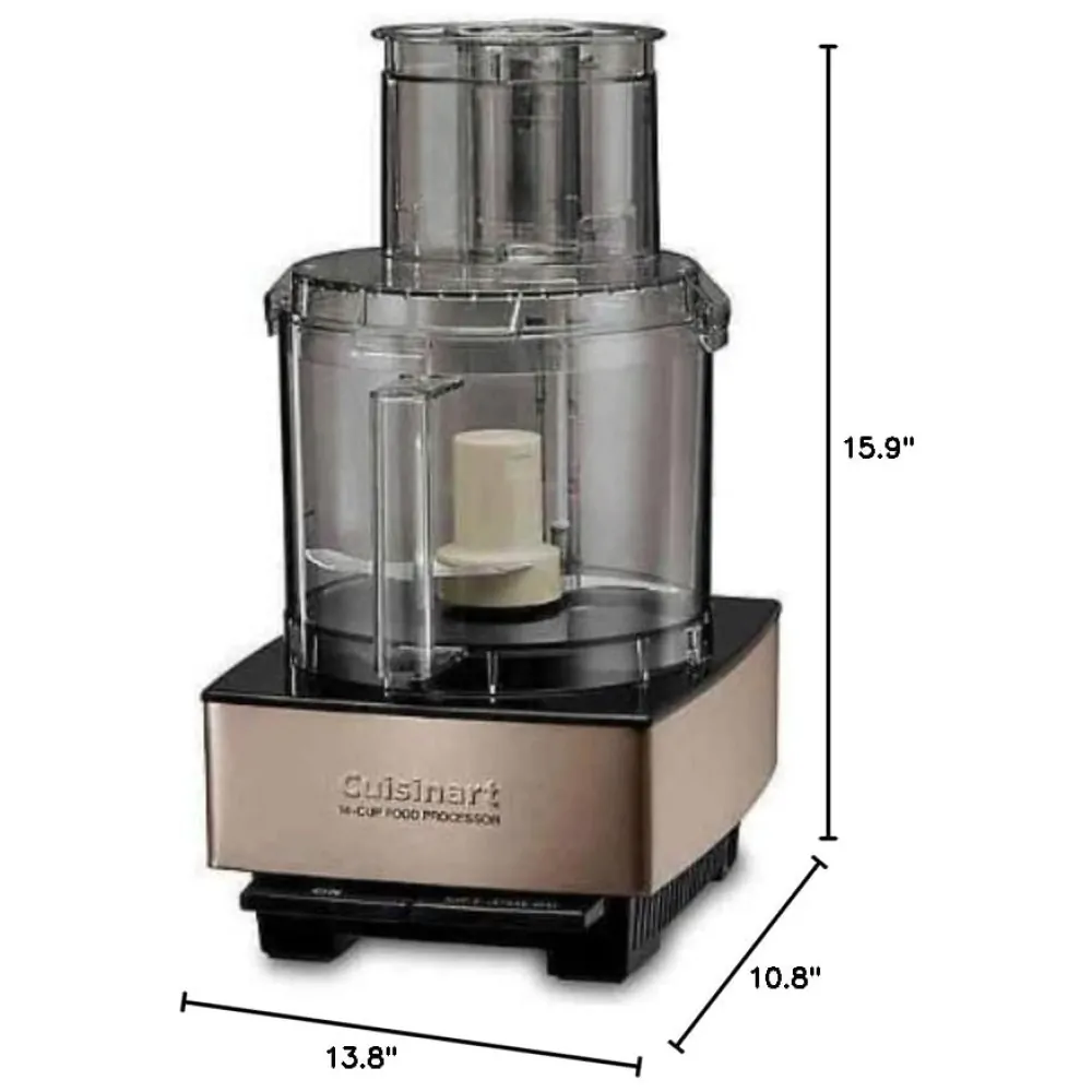 Processador de Alimentos Cuisinart DFP 14BCNY Cinza 110V, Capacidade 3,5L, Potência 720W