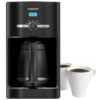 Cafeteira Elétrica Programável com Tela LCD e Painel de Controle, 1025W, 110v, CUISINART DCC 1120BK, Preto