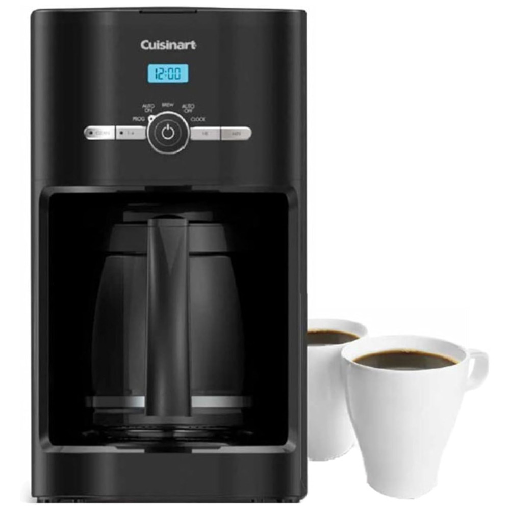 Cafeteira Elétrica Programável com Tela LCD e Painel de Controle, 1025W, 110v, CUISINART DCC 1120BK, Preto